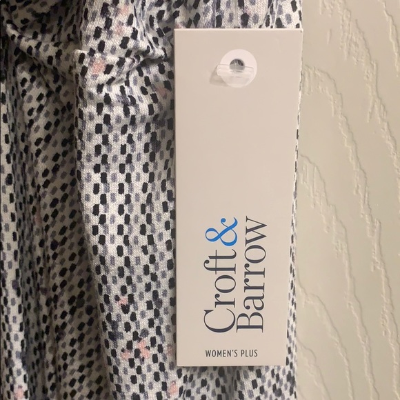 Croft & Barrow Knot Front Top Women’s Plus Size 1X - Picture 3 of 8